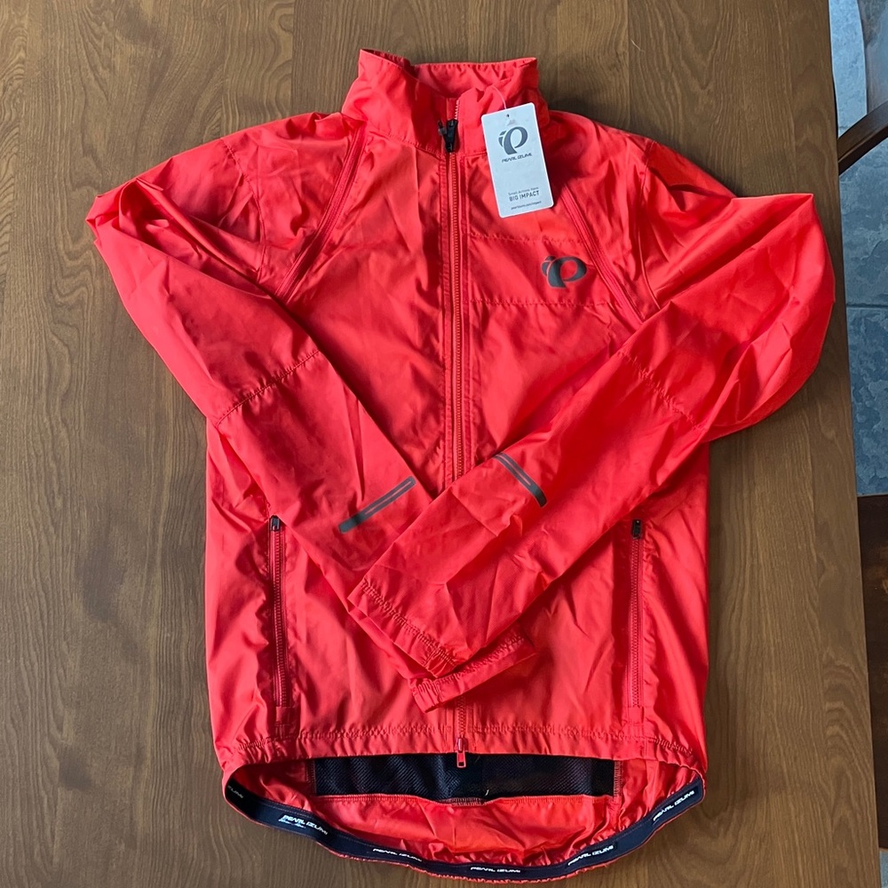 Pearl Izumi Elite Level Vibrant Red Convertible Jacket / Vest. Men’s XS